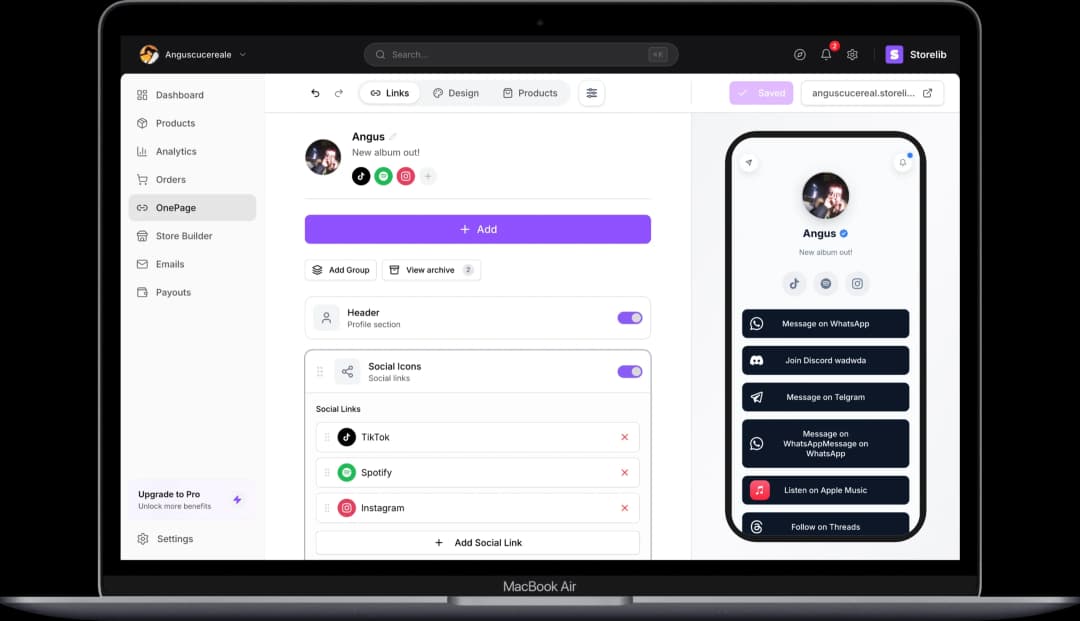 Storelib Dashboard view 2