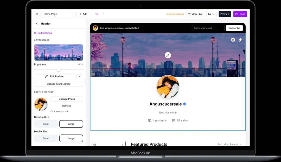 Storelib Dashboard view 3